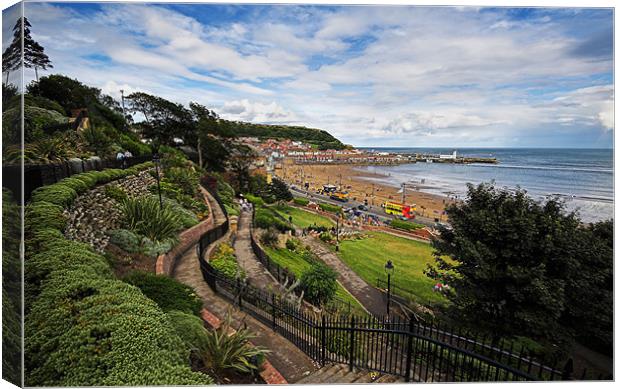 Scarborough South Bay View Canvas Print by Terry Carter
