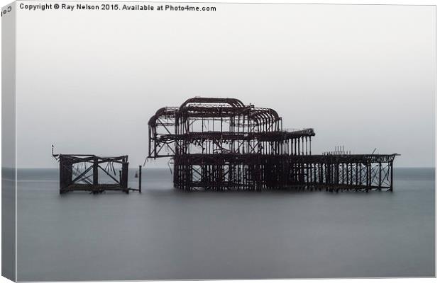  Brighton West Pier No.3 Canvas Print by Ray Nelson