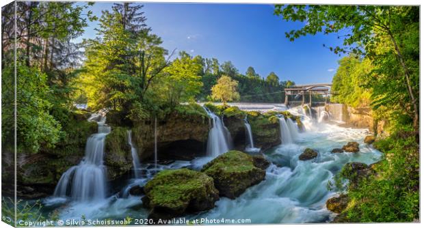 Traunfall  Canvas Print by Silvio Schoisswohl