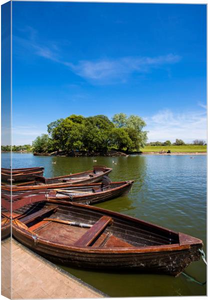 Serenity on Cleethorpes Boating Lake Canvas Print by P D