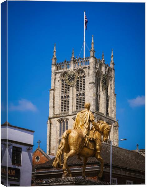 Majestic King Billy Statue Canvas Print by P D