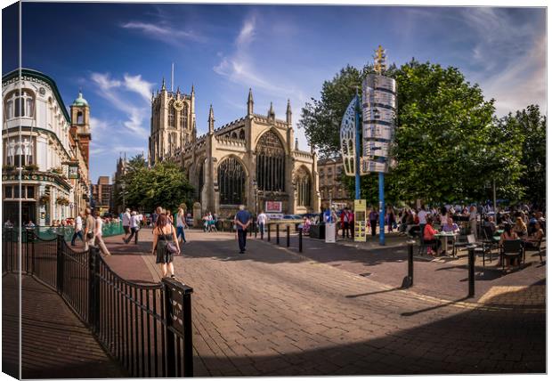 Majestic Hull Minster Canvas Print by P D