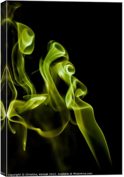 Curls of Smoke Canvas Print by Christine Kerioak