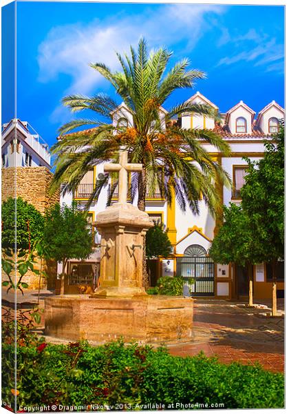 The Old Town of Marbella Canvas Print by Dragomir Nikolov