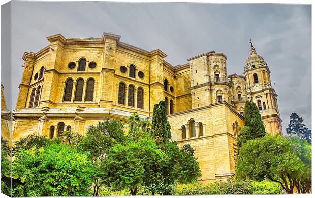 Malaga Cathedral in Andalusia Canvas Print by Dragomir Nikolov