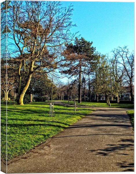 Bellevue park Canvas Print by chrissy woodhouse