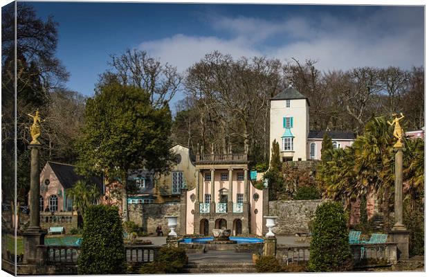 Portmeirion - Town Hall Canvas Print by Andy McGarry