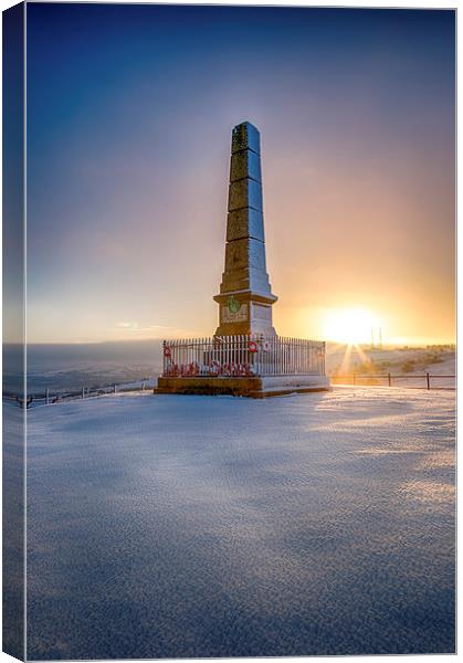  Werneth Low Sunrise Canvas Print by Andy McGarry