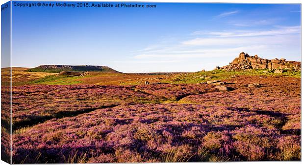  Hiiger Tor and Over Owler Canvas Print by Andy McGarry