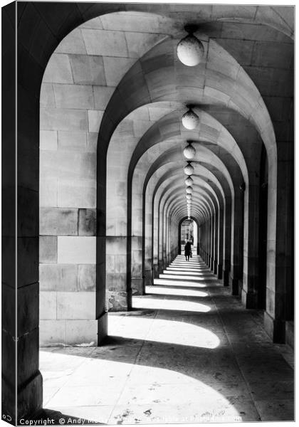 Manchester Central Library Canvas Print by Andy McGarry