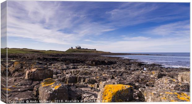 Dunstanburgh Castle Canvas Print by Andy McGarry