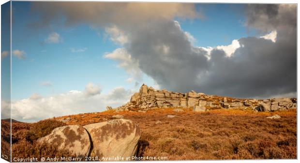 Over Owler Tor Canvas Print by Andy McGarry