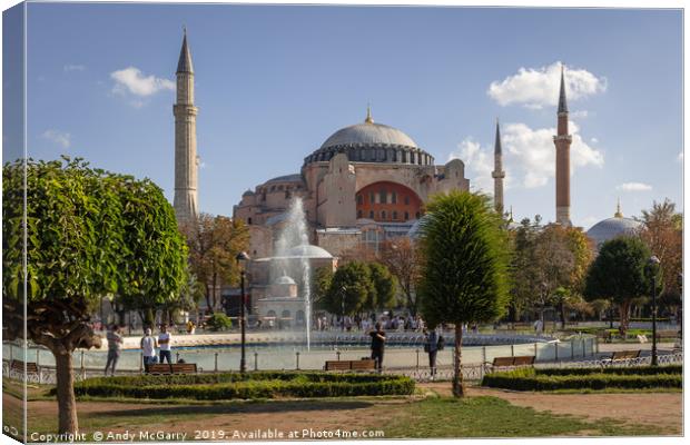 Hagia Sophia Canvas Print by Andy McGarry