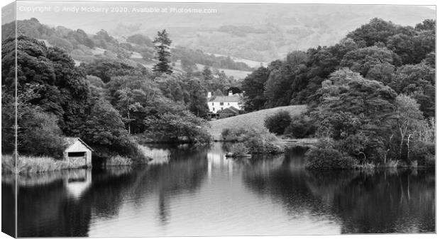 Rydal Water Canvas Print by Andy McGarry