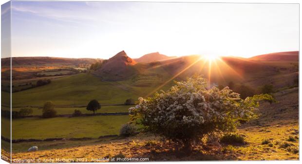 Chrome Hill Sunset Canvas Print by Andy McGarry