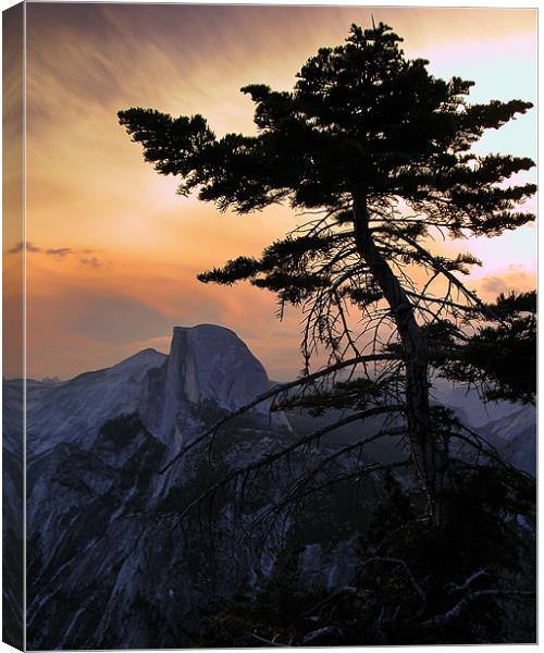 Yosemite Sunset Canvas Print by Ken Patterson