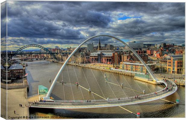 The River Tyne Canvas Print by Dave Emmerson