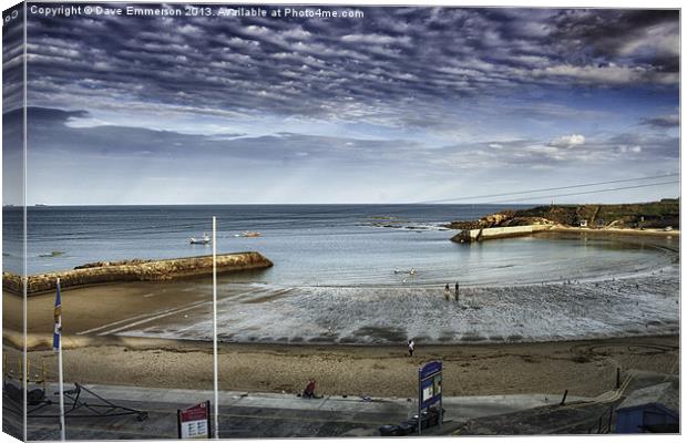 Cullercoats Canvas Print by Dave Emmerson