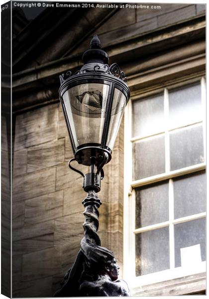 Street Lamp Canvas Print by Dave Emmerson