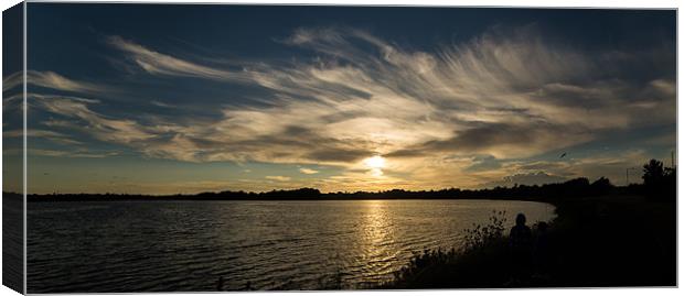 Serene Sunset Over Upton Country Park Canvas Print by Daniel Rose