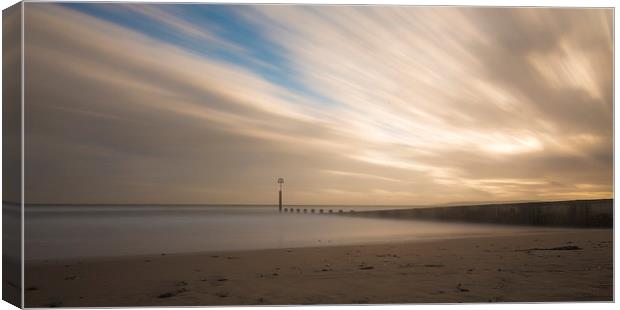 Mystical Sunset at Bournemouth Beach Canvas Print by Daniel Rose