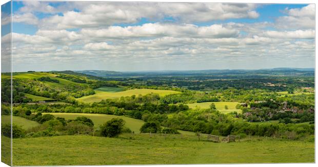 Green and Pleasant View Canvas Print by Malcolm McHugh