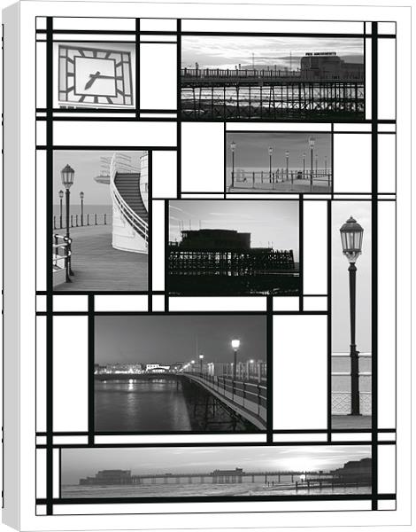 Mondrian Pier Canvas Print by Malcolm McHugh