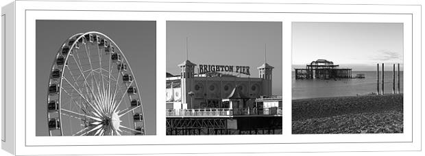 Brighton Old and New Canvas Print by Malcolm McHugh