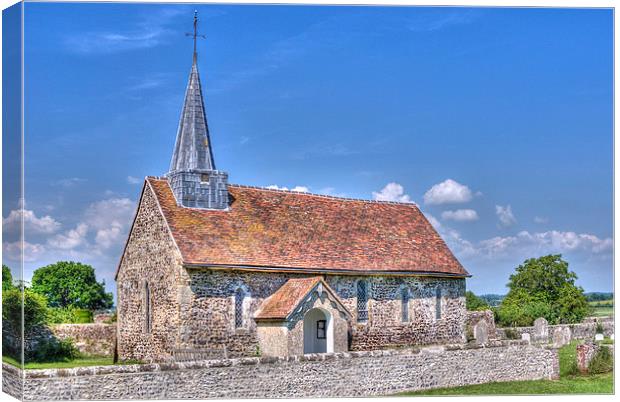 Greatham Church - Sussex Weald Canvas Print by Malcolm McHugh