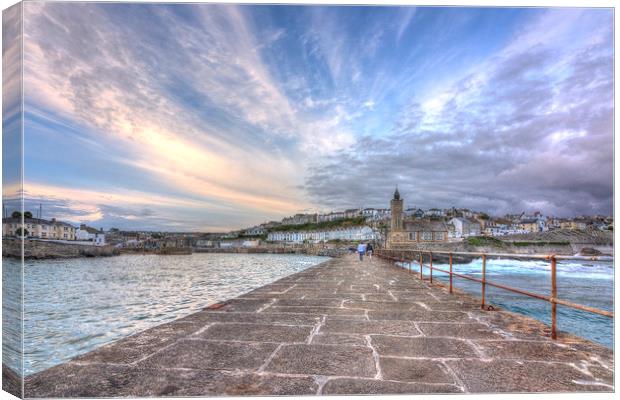 Porthleven Sky Canvas Print by Malcolm McHugh