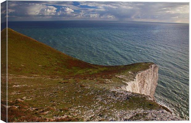  A cliff top view Canvas Print by Stephen Prosser