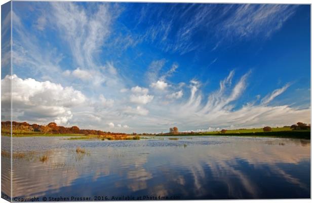 Peaceful waters Canvas Print by Stephen Prosser