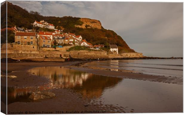 Runswick Bay, , North  Yorkshire Canvas Print by Stephen Prosser