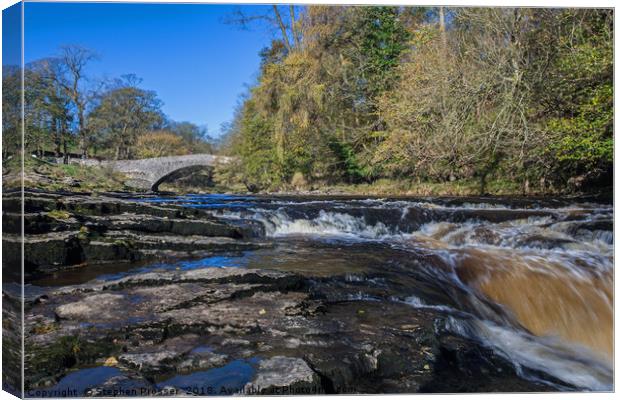 Where salmon may safely leap! Canvas Print by Stephen Prosser