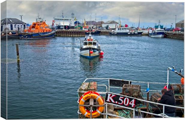 Kirkwall Harbour, Orkney Islands Canvas Print by Martyn Arnold