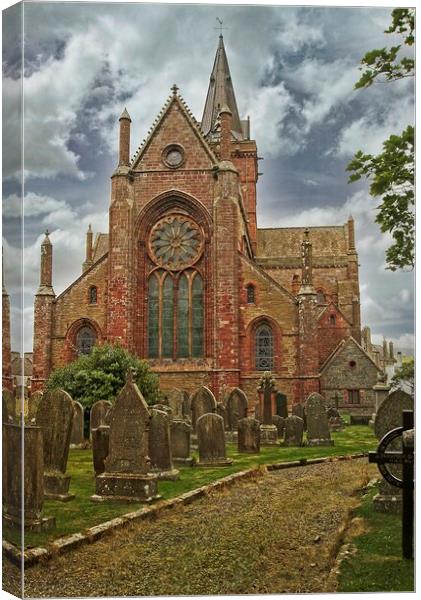 St. Magnus Cathedral, Kirkwall, Orkney Islands Canvas Print by Martyn Arnold