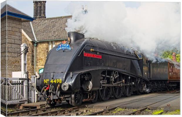 LNER Class A4 4498 Sir Nigel Gresley Steam Train Canvas Print by Martyn Arnold