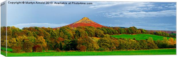 Roseberry Topping North Yorkshire Canvas Print by Martyn Arnold