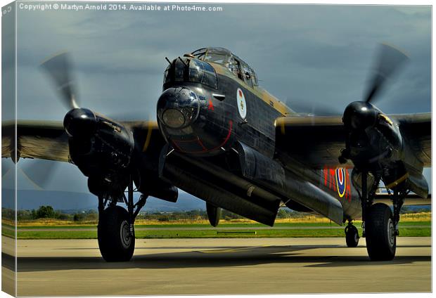  Canadian Avro Lancaster Bomber VeRA Canvas Print by Martyn Arnold