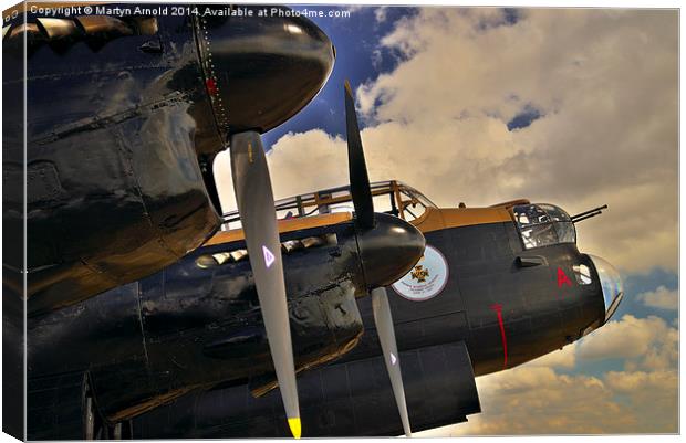  Canadian Avro Lancaster Bomber VeRA Canvas Print by Martyn Arnold