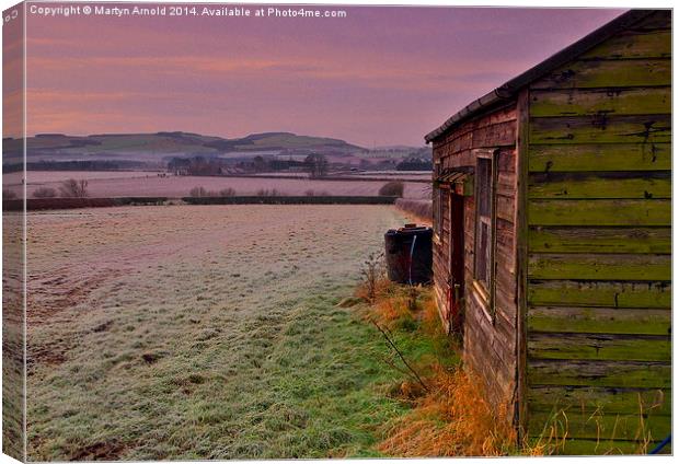  Frosty Northumberland & Cheviot Hills Canvas Print by Martyn Arnold