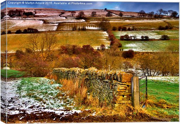  Winter in Weardale Canvas Print by Martyn Arnold