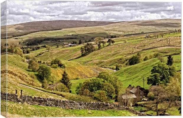 Weardale Countryside North Pennines Canvas Print by Martyn Arnold