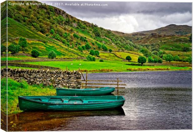 Solitude in the Lake District  Canvas Print by Martyn Arnold
