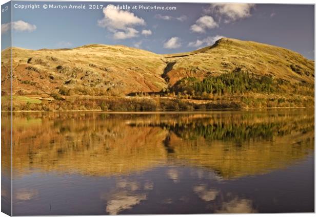 Helvellyn Reflections in Thirlmere Canvas Print by Martyn Arnold