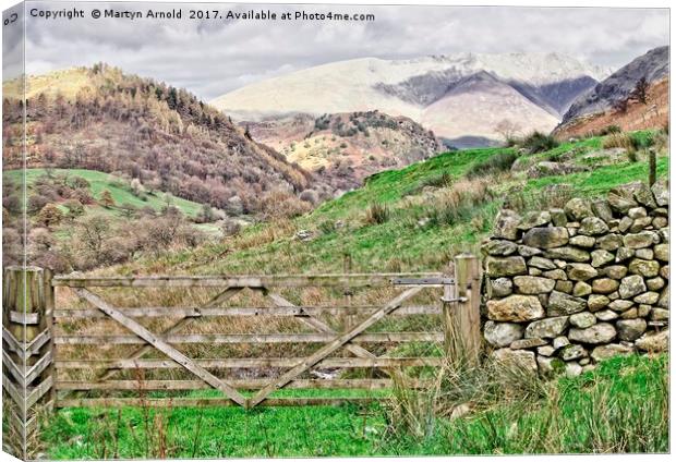 Lake District Mountains Canvas Print by Martyn Arnold