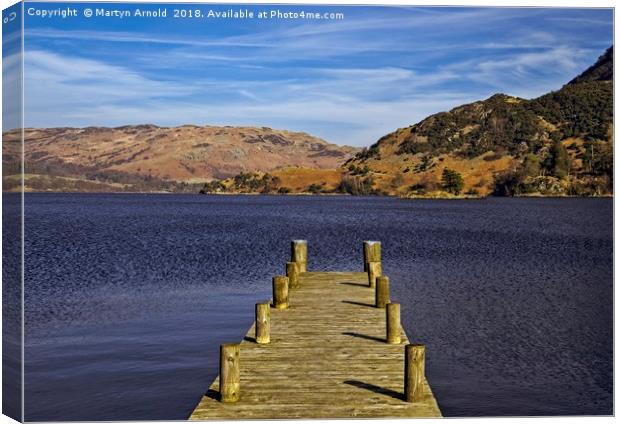 Ullswater from Glenridding, Lake District Canvas Print by Martyn Arnold