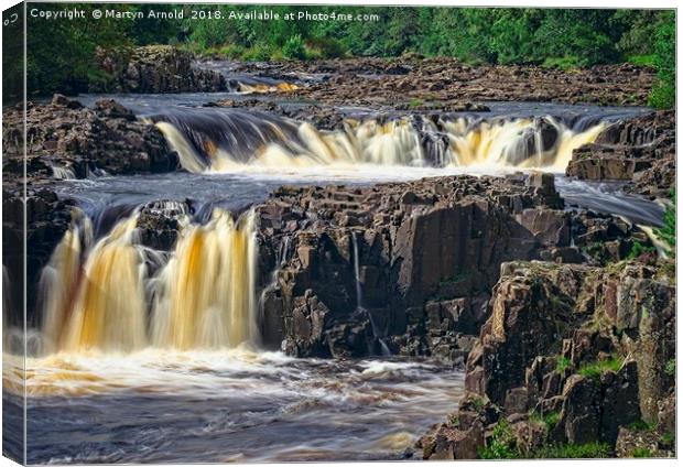 Low Force Waterfall, Teesdale, North Pennines Canvas Print by Martyn Arnold