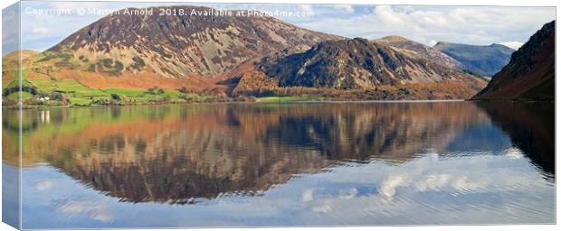 Ennerdale Water and Herdus Fell Canvas Print by Martyn Arnold