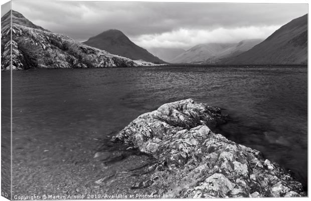 Moody Wast Water Canvas Print by Martyn Arnold